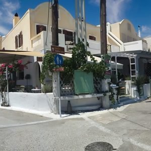 Akrotiri Main Road with Cafe & Mini Market