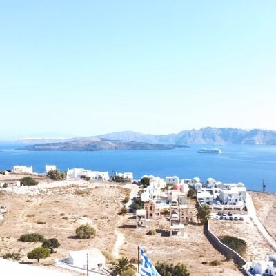 The village of Akrotiri-Santorini